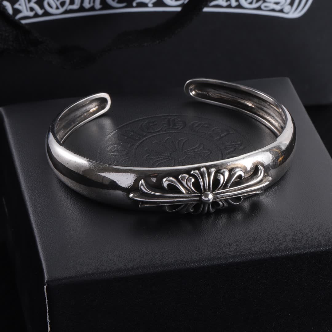 Chrome Hearts John Hardy Classic Chain Sterling Silver Cuff Bracelet